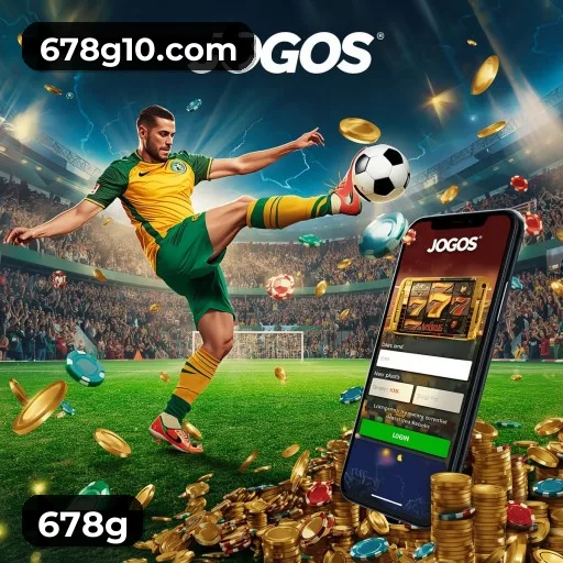 App 678g para iOS e Android — interface mobile, login biométrico e PIX integrado
